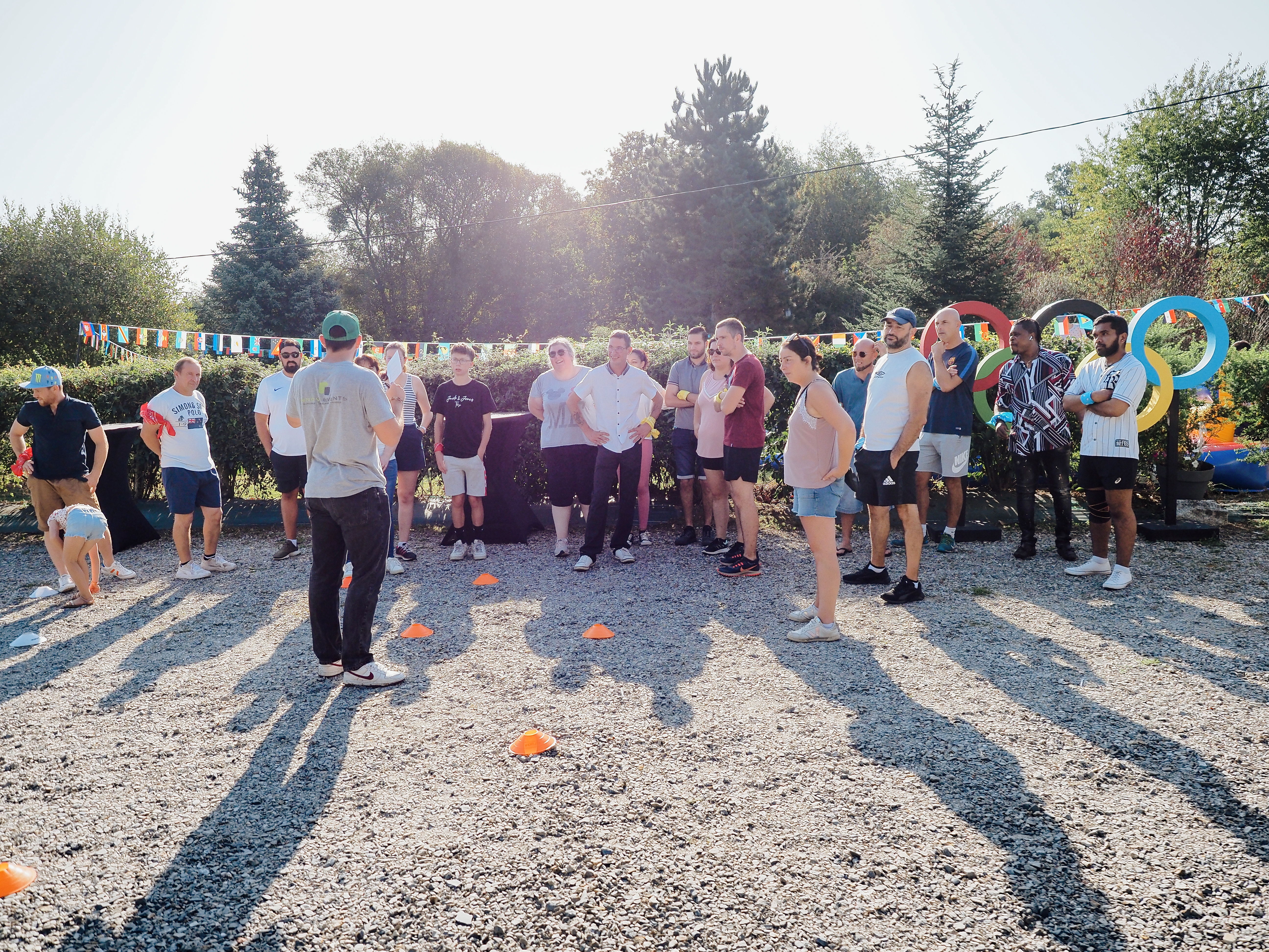 compétition sportive entreprise avec jeux géants Bruxelles-Capitales